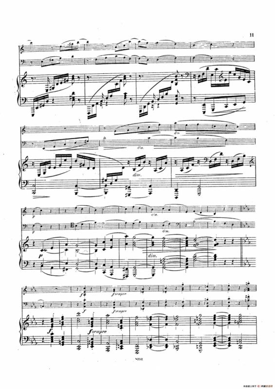 Piano Trio No.3 in c Minor Op.101（c小调第三钢琴三重奏）