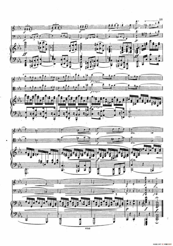 Piano Trio No.3 in c Minor Op.101（c小调第三钢琴三重奏）