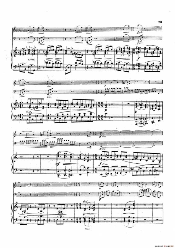 Piano Trio No.3 in c Minor Op.101（c小调第三钢琴三重奏）