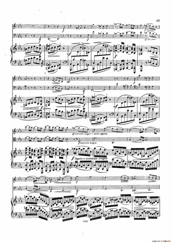 Piano Trio No.3 in c Minor Op.101（c小调第三钢琴三重奏）