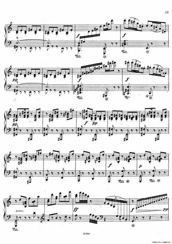 Etudes Rythmiques Op.149（节奏练习曲集）（6）