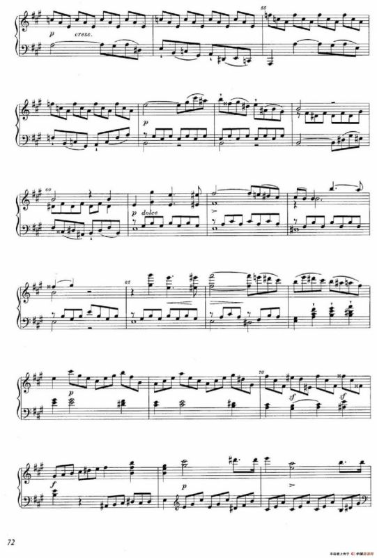 A大调钢琴大奏鸣曲（Grobe Sonate in A Major WWV 26）