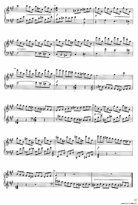 A大调钢琴大奏鸣曲（Grobe Sonate in A Major WWV 26）