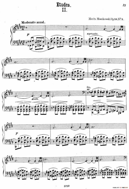 3首音乐会练习曲（Three Concert Etudes Op.24）（Ⅱ）