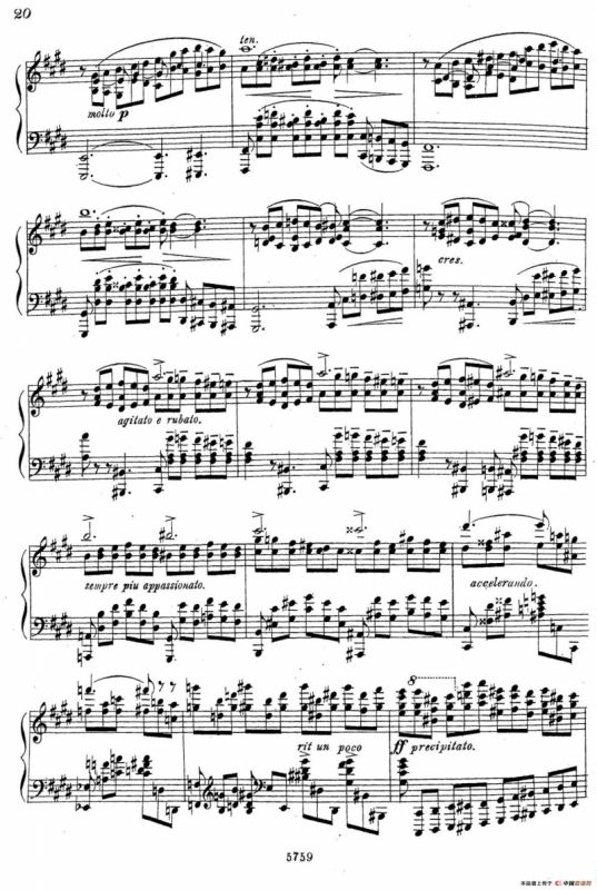 3首音乐会练习曲（Three Concert Etudes Op.24）（Ⅱ）