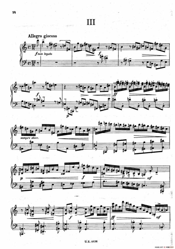 克热内克-第二钢琴奏鸣曲（Piano Sonata No.2 Op.59）