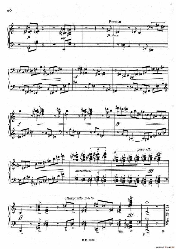 克热内克-第二钢琴奏鸣曲（Piano Sonata No.2 Op.59）