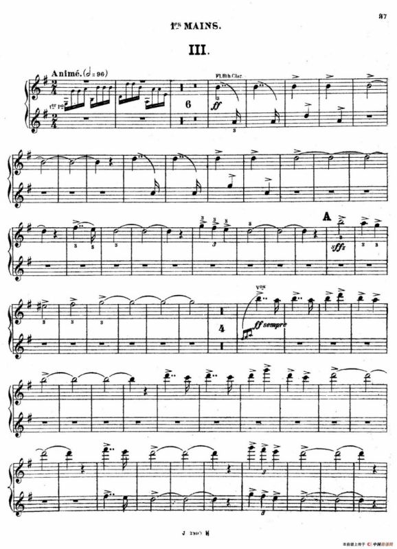 Symphony on a French Mountain Air Op.25（法国山歌交响曲·双钢琴·Ⅲ）