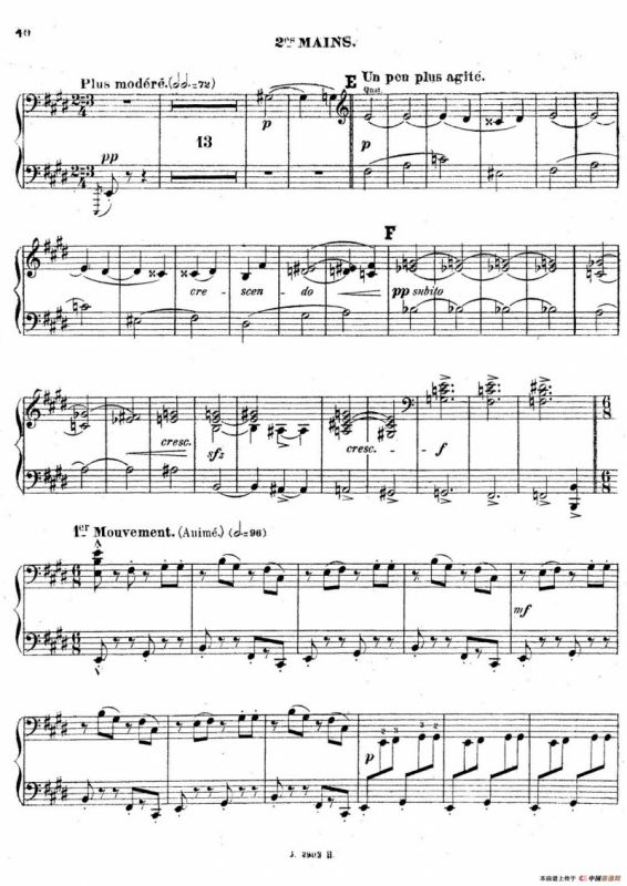 Symphony on a French Mountain Air Op.25（法国山歌交响曲·双钢琴·Ⅲ）