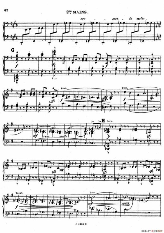 Symphony on a French Mountain Air Op.25（法国山歌交响曲·双钢琴·Ⅲ）