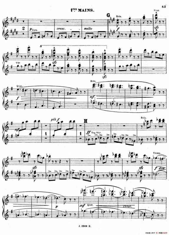 Symphony on a French Mountain Air Op.25（法国山歌交响曲·双钢琴·Ⅲ）