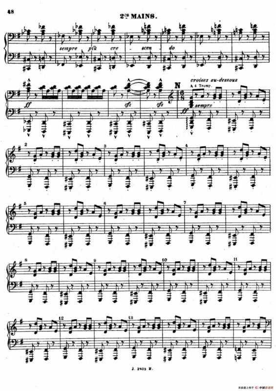 Symphony on a French Mountain Air Op.25（法国山歌交响曲·双钢琴·Ⅲ）