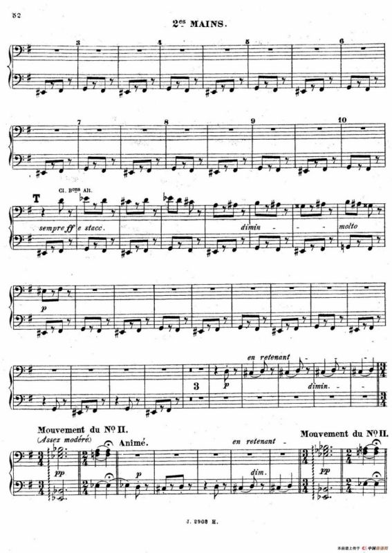 Symphony on a French Mountain Air Op.25（法国山歌交响曲·双钢琴·Ⅲ）