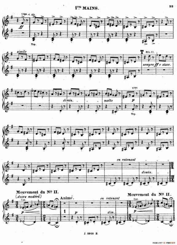 Symphony on a French Mountain Air Op.25（法国山歌交响曲·双钢琴·Ⅲ）