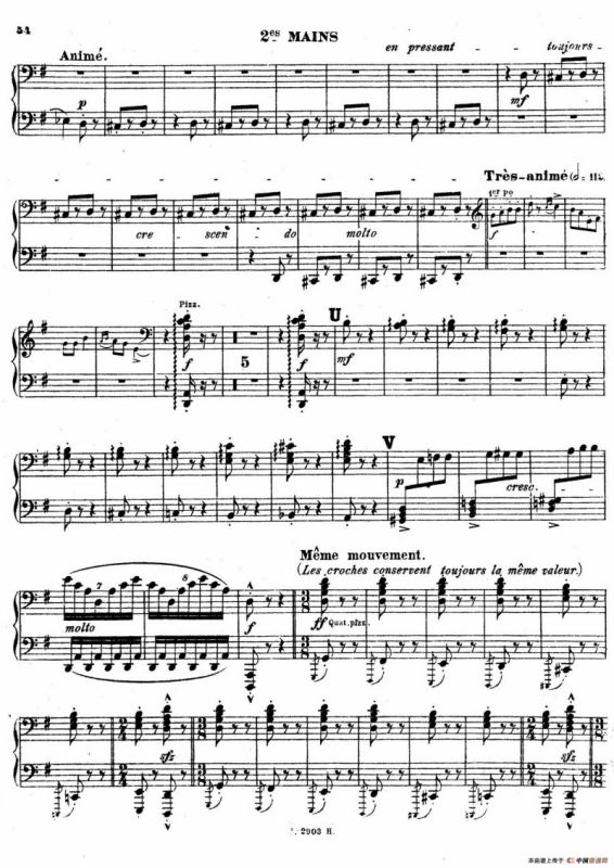 Symphony on a French Mountain Air Op.25（法国山歌交响曲·双钢琴·Ⅲ）