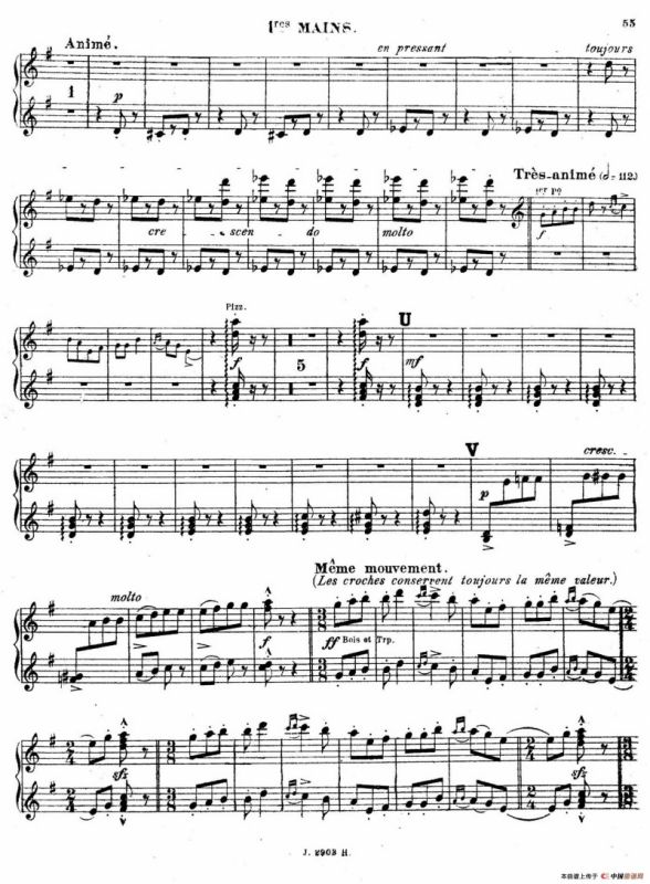 Symphony on a French Mountain Air Op.25（法国山歌交响曲·双钢琴·Ⅲ）