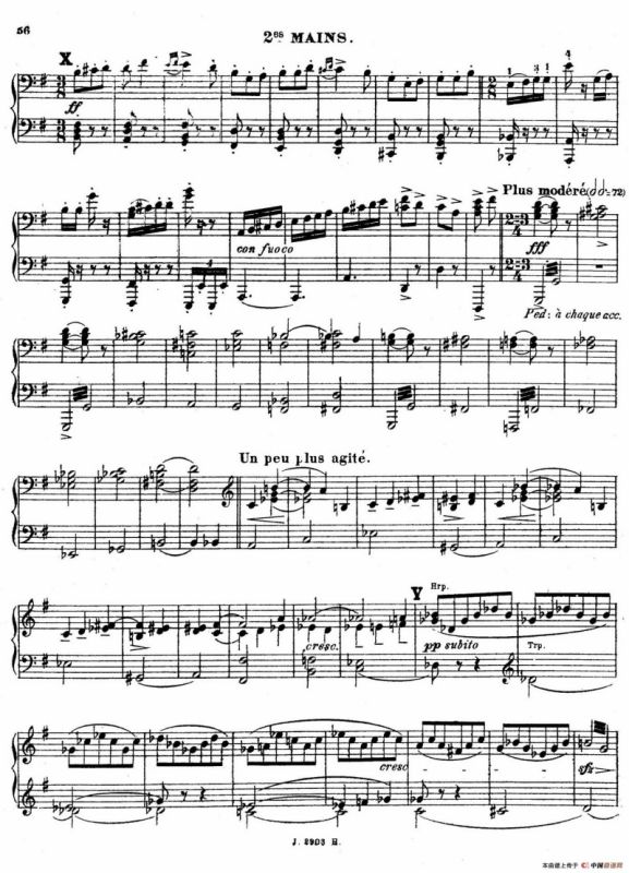 Symphony on a French Mountain Air Op.25（法国山歌交响曲·双钢琴·Ⅲ）