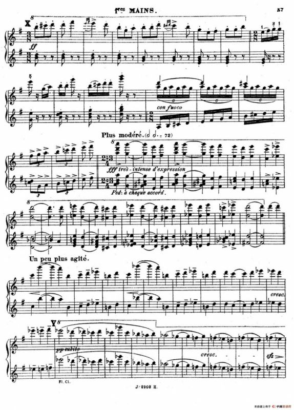 Symphony on a French Mountain Air Op.25（法国山歌交响曲·双钢琴·Ⅲ）