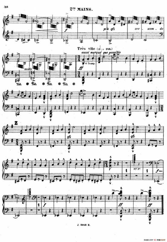 Symphony on a French Mountain Air Op.25（法国山歌交响曲·双钢琴·Ⅲ）