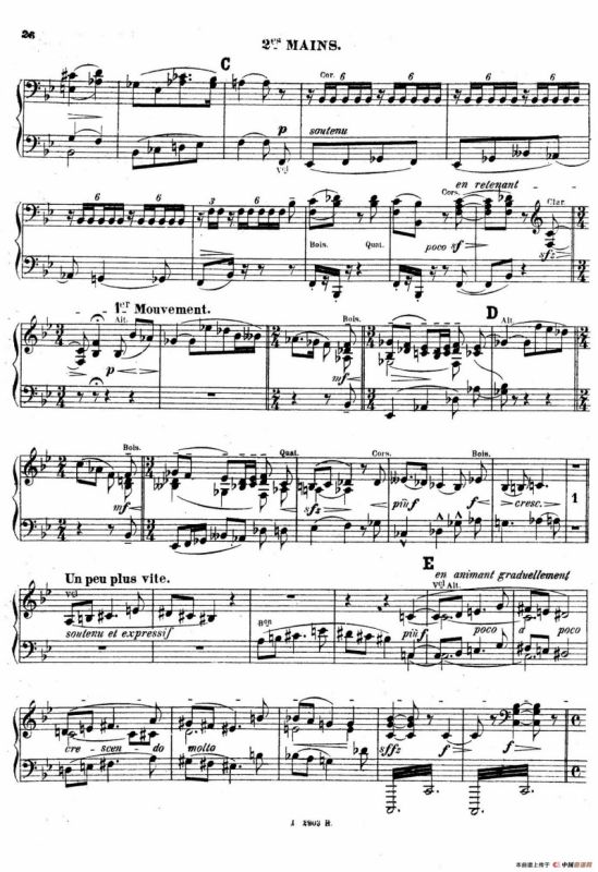 Symphony on a French Mountain Air Op.25（法国山歌交响曲·双钢琴·Ⅱ）