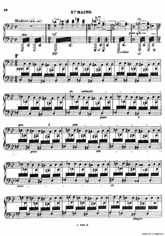 Symphony on a French Mountain Air Op.25（法国山歌交响曲·双钢琴·Ⅱ）