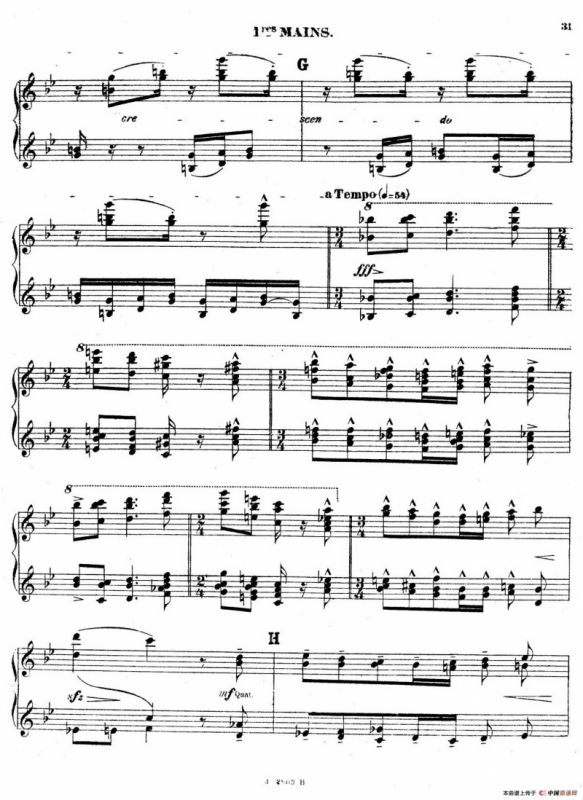 Symphony on a French Mountain Air Op.25（法国山歌交响曲·双钢琴·Ⅱ）