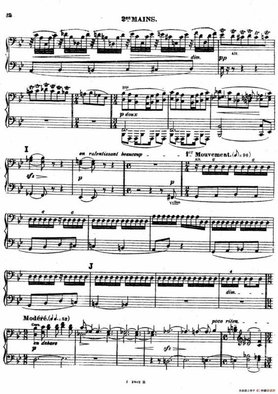 Symphony on a French Mountain Air Op.25（法国山歌交响曲·双钢琴·Ⅱ）