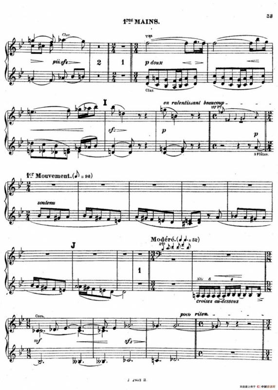 Symphony on a French Mountain Air Op.25（法国山歌交响曲·双钢琴·Ⅱ）