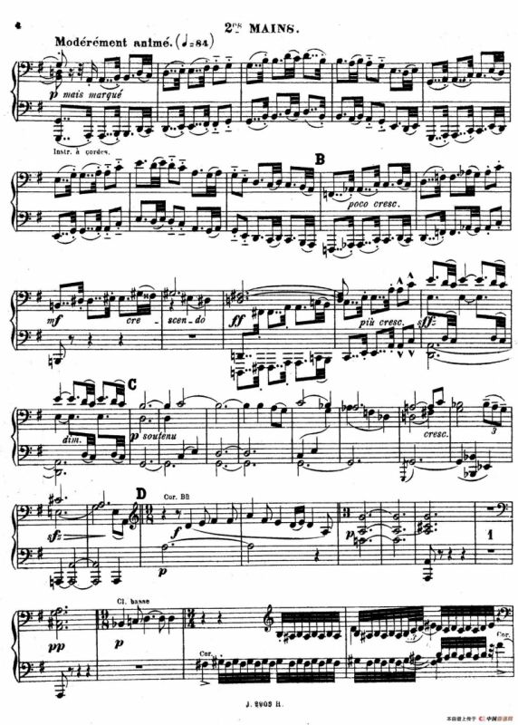 Symphony on a French Mountain Air Op.25（法国山歌交响曲·双钢琴·Ⅰ）