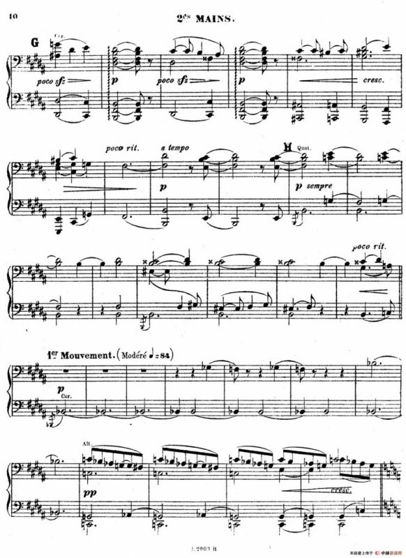 Symphony on a French Mountain Air Op.25（法国山歌交响曲·双钢琴·Ⅰ）