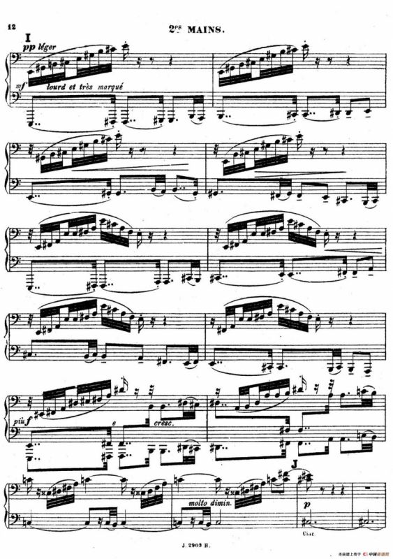 Symphony on a French Mountain Air Op.25（法国山歌交响曲·双钢琴·Ⅰ）