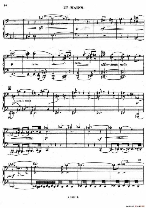 Symphony on a French Mountain Air Op.25（法国山歌交响曲·双钢琴·Ⅰ）