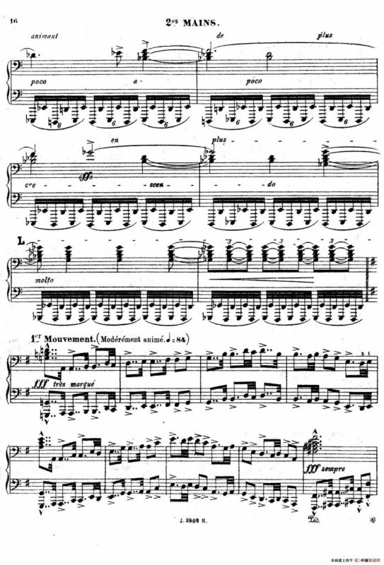 Symphony on a French Mountain Air Op.25（法国山歌交响曲·双钢琴·Ⅰ）