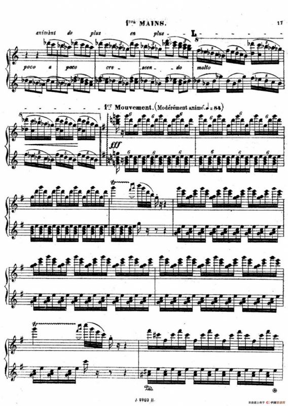 Symphony on a French Mountain Air Op.25（法国山歌交响曲·双钢琴·Ⅰ）