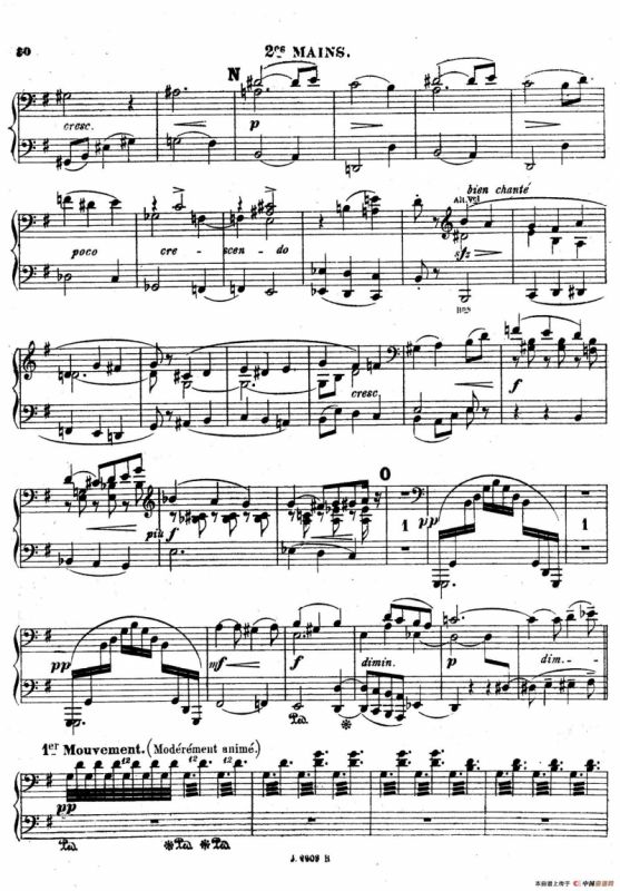 Symphony on a French Mountain Air Op.25（法国山歌交响曲·双钢琴·Ⅰ）