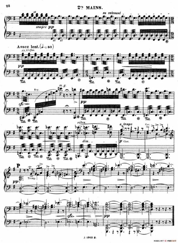 Symphony on a French Mountain Air Op.25（法国山歌交响曲·双钢琴·Ⅰ）