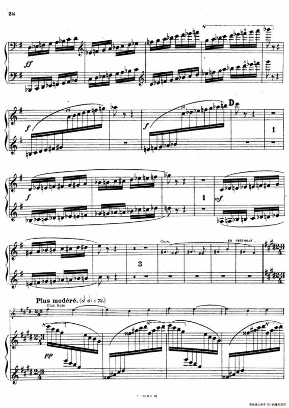 Symphony on a French Mountain Air Op.25（法国山歌交响曲·钢琴独奏·Ⅲ）