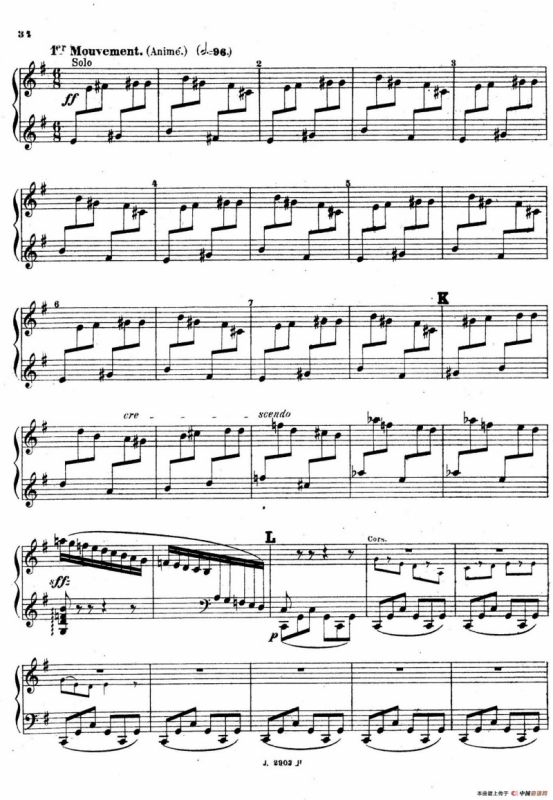 Symphony on a French Mountain Air Op.25（法国山歌交响曲·钢琴独奏·Ⅲ）