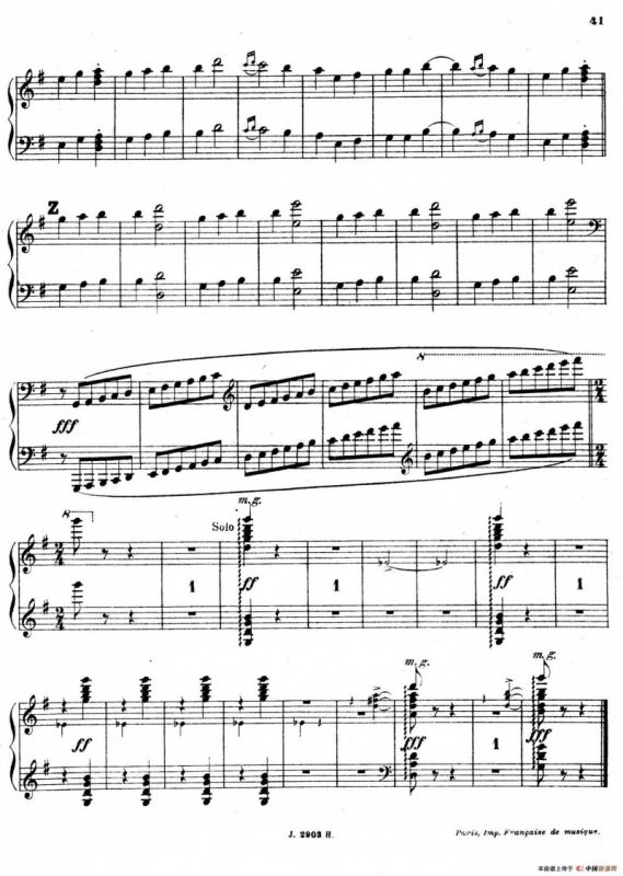 Symphony on a French Mountain Air Op.25（法国山歌交响曲·钢琴独奏·Ⅲ）