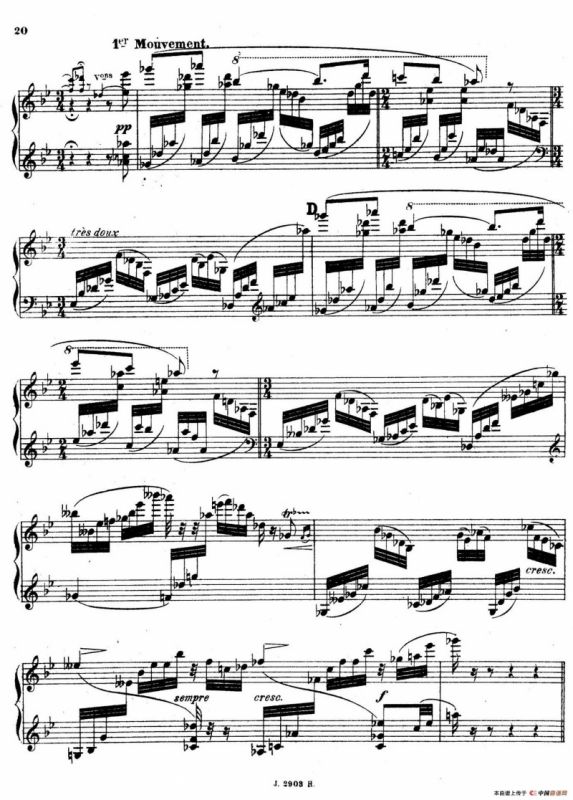 Symphony on a French Mountain Air Op.25（法国山歌交响曲·钢琴独奏·Ⅱ）