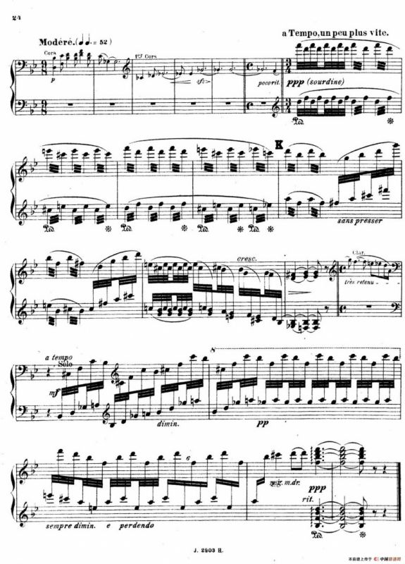 Symphony on a French Mountain Air Op.25（法国山歌交响曲·钢琴独奏·Ⅱ）