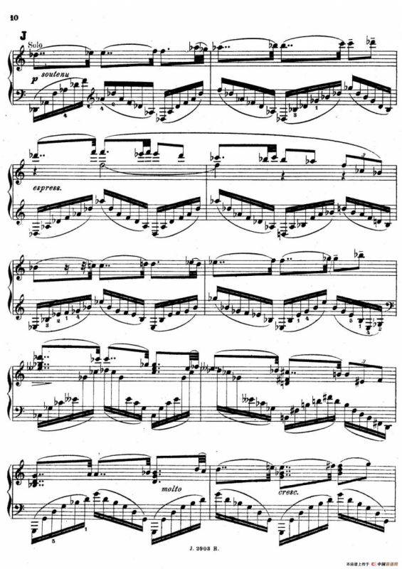 Symphony on a French Mountain Air Op.25（法国山歌交响曲·钢琴独奏·Ⅰ）