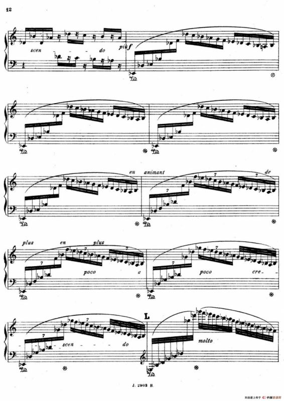 Symphony on a French Mountain Air Op.25（法国山歌交响曲·钢琴独奏·Ⅰ）