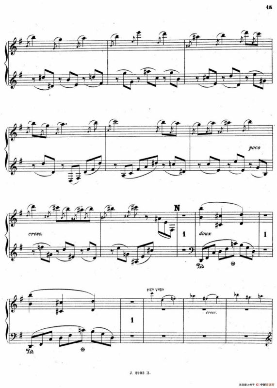 Symphony on a French Mountain Air Op.25（法国山歌交响曲·钢琴独奏·Ⅰ）