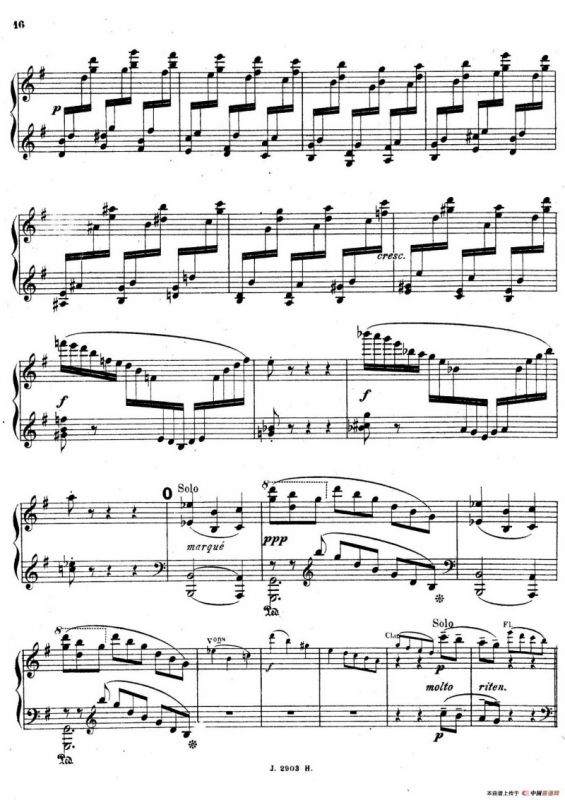 Symphony on a French Mountain Air Op.25（法国山歌交响曲·钢琴独奏·Ⅰ）