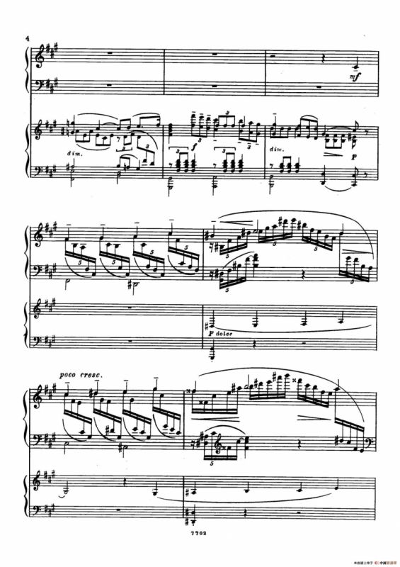 升f小调第一钢琴协奏曲 Op.1（双钢琴版）