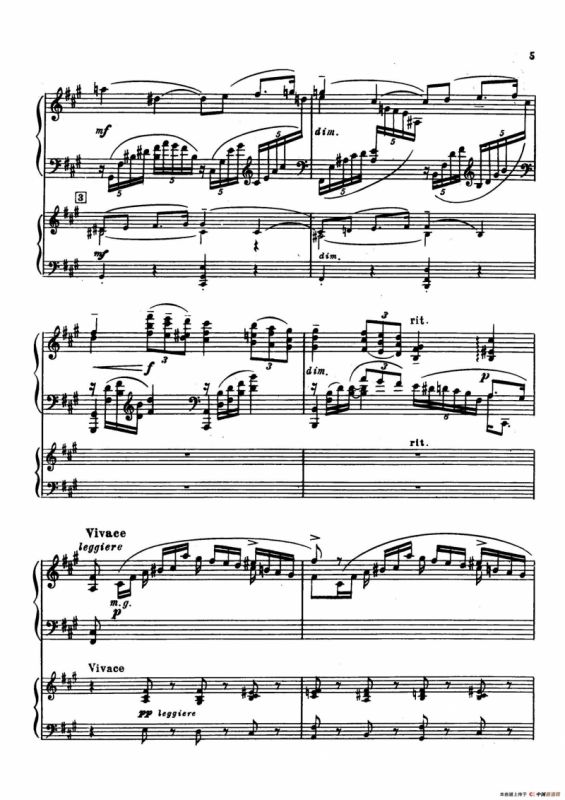 升f小调第一钢琴协奏曲 Op.1（双钢琴版）