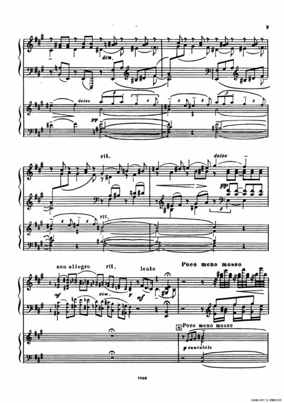 升f小调第一钢琴协奏曲 Op.1（双钢琴版）