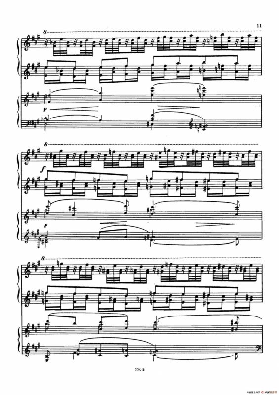 升f小调第一钢琴协奏曲 Op.1（双钢琴版）