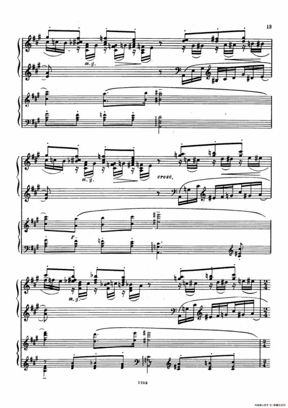 升f小调第一钢琴协奏曲 Op.1（双钢琴版）